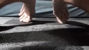 Huge cumshot in motorhome