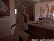 Threesome With Blonde MILF In Mask! They Both Jumping Hard On My Cock 4K 2/16