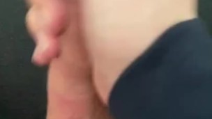 Twink’s shoots hot cum way further than he expected ALL OVER
