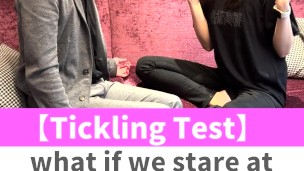 What if we stare at each other while tickling?♡ #shorts