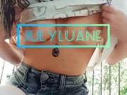 My Perv Neighbor knowing She's being Watched shows me Her Tits & Pussy 16/16