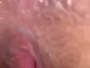 Hotwife gets filled with second load and let’s it all drip out 14/16