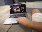 stepsis caught me watching porn and helps me cum inside 1/16