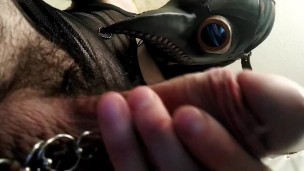 POV cheesy dick plague doctor shows off