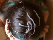 Sweetie does blowjob with sperm on hair 15/16