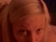 Hot blonde with pretty eyes deep throats Big Cock!!! Great eye contact!!! 11/16