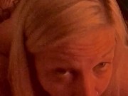Hot blonde with pretty eyes deep throats Big Cock!!! Great eye contact!!! 15/16