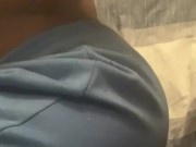 Rubbing STEPSISTER Fave Vibrator on PUSSY w/ CLOTHES ON | EXTREMELY Hairy Black Pussy 5/16