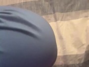 Rubbing STEPSISTER Fave Vibrator on PUSSY w/ CLOTHES ON | EXTREMELY Hairy Black Pussy 8/16