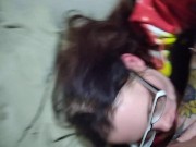 Daddy fat cock makes me gag from deep throating till he cums 9/16