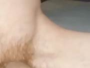 Horny guy jerks off passed the edge stops but still drips pre-cum 10/16