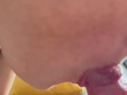 Je joui sur son soutien gorge et ses collants  9/16