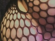 Fat mommy milkers in fishnet bodysuit 