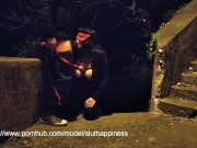 Risky PUBLIC blowjob & rimjob