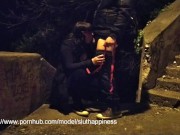 Risky PUBLIC blowjob & rimjob 6/16