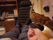 Hot kitty sucks deliciously on you ... . Pussy eating while staring at you 1/16