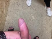 Babe with big tits in the elevator 14/16