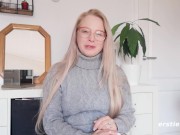 Ersties: Blonde Babe Uses a Vibrator To Make Herself Squirt 2/16