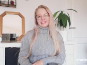 Ersties: Blonde Babe Uses a Vibrator To Make Herself Squirt 7/16