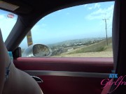 Beach fun with athletic babe Stella Sedona on the coast in a biki and giving roadhead in the car (blowjobs) GFE POV 13/16