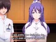 Big Boobs Librarian Fucks the Assistant Man with her Big Ass Until Cumming | Hentai 1/16