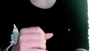 Femboy punk emo mommy gives you a handjob