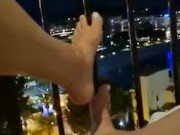 I Sneak Off On The Balcony To Finger My Pussy.. (Public Masterbating) 6/16