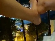 I Sneak Off On The Balcony To Finger My Pussy.. (Public Masterbating) 8/16