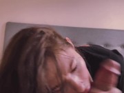 While Parents Are Away, Gorgeous Stepsister Make Best Wet Deepthroat 9/16