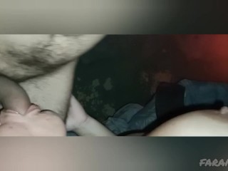 Mamada profunda y húmeda hasta tragar todo el semen, el disfruta follar mi boca