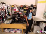 Amateur brunette babe seduces her own emplyee and bangs him for us 6/16