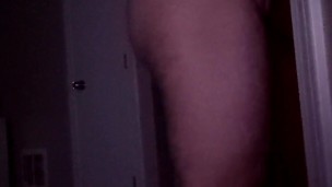 Glory hole curtain intense orgasm