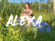 Лесной отъеб пиздатой блонды 1/16