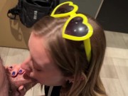 Lucky Nerd Creampies Cute E-Girl In Comic Con Bathroom 3/16
