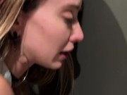 Lucky Nerd Creampies Cute E-Girl In Comic Con Bathroom 9/16