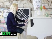 TeamSkeet - Gorgeous Blonde Babe With Sexy Body Turns Piano Lesson Into Hardcore Fucking Session