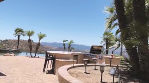 Hot friends talk about filming a golden shower video.