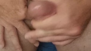 Hot guy jerking his cock till cum