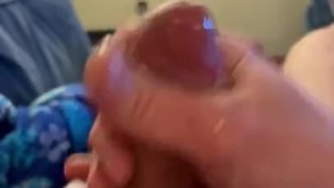 Hairy Dad Bod Quick Jerk Off Lots of Cum!