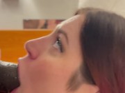 Big mouth succulent Samantha treats the purple king to some throat 8/16