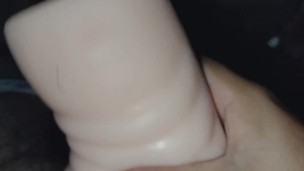 My very first time trying fake pussy