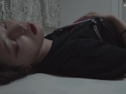 （素人観察）帰国した近所の友達が育ち暑い♡フットピンオナニー（日本人の女の子）일본의어린시절친구가발정기에서자위합니다。 3/16