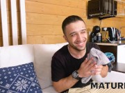 MATURE4K. Client unites mature pussy with penis in heat of the sauna 6/16