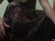 Brunette amateur gets a mouthful before riding her boyfriends dick 1/16