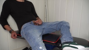 play with my cock cum and piss myself