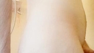 Found some time in the shower with my dildo