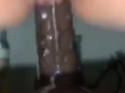 Riding my favorite bbc dildo while my cuck boyfriend watches 9/16