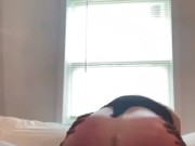 Thick pawg Chloe Blacc bouncing her ass on a 10in bbc! 10/16