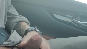 Johnholmesjunior in very risky public solo show while driving down highway on vacation part 2