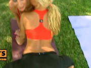 POV - Horny MFF trio fuck action with Sandy and Puma Swede 2/16